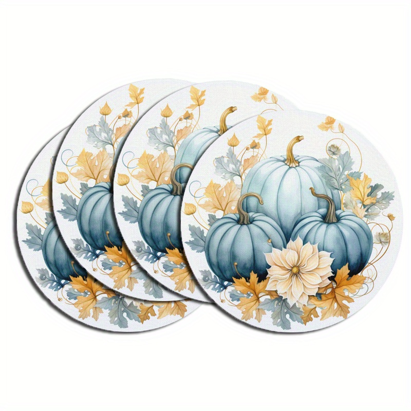 4/6pcs Round Placemats - Autumn Design, Water-resistant, Easy-to-clean, And - Home Dining Room, Restaurant, And Kitchen Table Decor
4/6pcs Round Placemats - Autumn Design, Water-resistant, Easy-to-clean, And - Home Dining Room, Restaurant, And Kitchen Table Decor