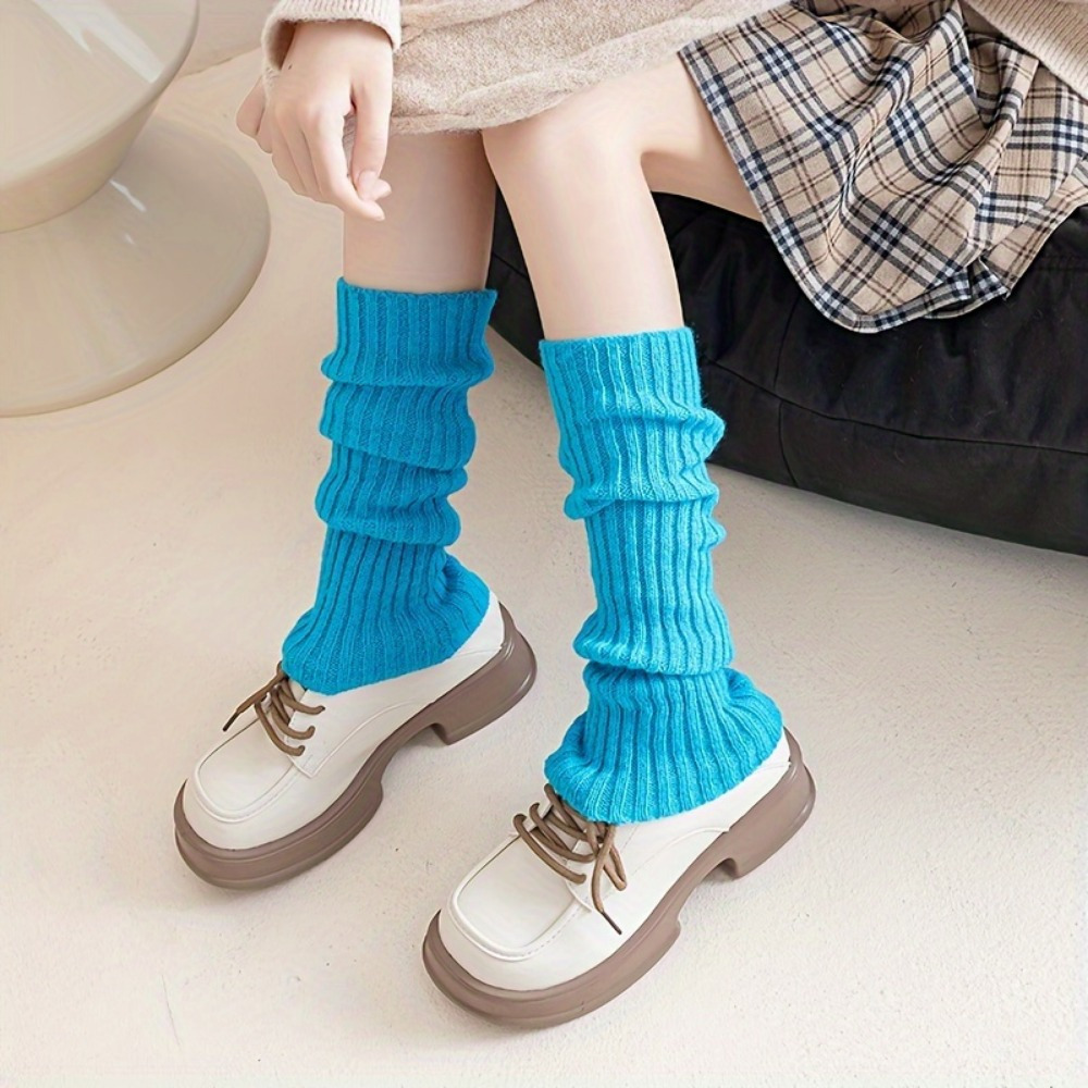Chic Solid Color Knit Leg Warmers For Women - Soft, Stylish Knee-high Socks, Polyester , Hand Washable
Chic Solid Color Knit Leg Warmers For Women - Soft, Stylish Knee-high Socks, Polyester , Hand Washable