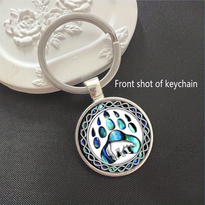Print Glass Pendant Keychain With Background - Alloy, Cute White Accessory For Decorating Keys
Print Glass Pendant Keychain With Background - Alloy, Cute White Accessory For Decorating Keys