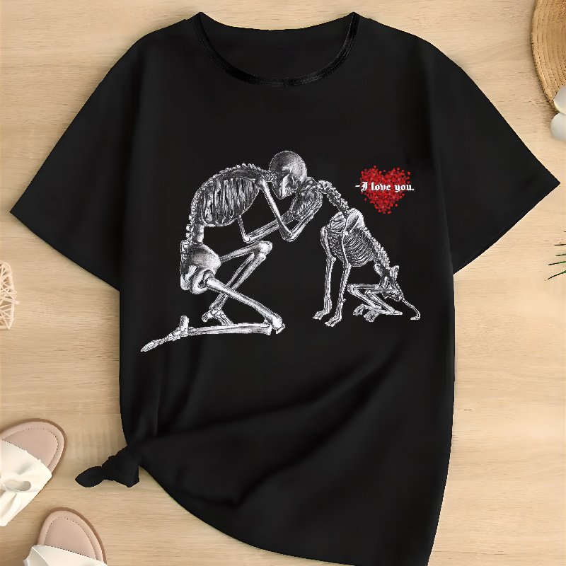 Plus Size Dog & Love Print Short Sleeve T-shirts, Casual Crew Neck Top For , Women Clothes
Plus Size Dog & Love Print Short Sleeve T-shirts, Casual Crew Neck Top For , Women Clothes