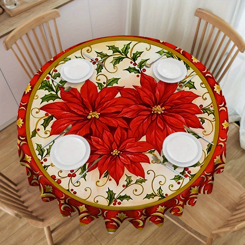 Polyester Christmas Tablecloth - , Round Non-electric Cloth – Table Linens For , , And Camping Table Decor
Polyester Christmas Tablecloth - , Round Non-electric Cloth – Table Linens For , , And Camping Table Decor