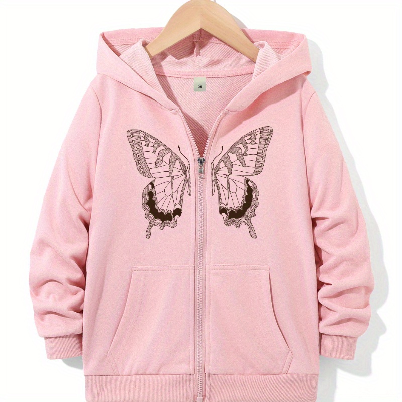 Women's Butterfly Zip-up Hoodie, Knitted Polyester Pullover, Regular Fit, Long Sleeve, Fashion Sweatshirt
Women's Butterfly Zip-up Hoodie, Knitted Polyester Pullover, Regular Fit, Long Sleeve, Fashion Sweatshirt