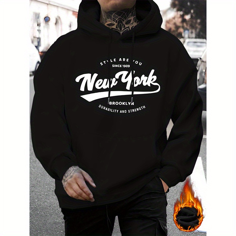 Men's New Letter Hoodie - Cozy Knit Pullover With Drawstring, Long Sleeve & Kangaroo Pocket | Stylish | Polyester | Fall/winter
Men's New Letter Hoodie - Cozy Knit Pullover With Drawstring, Long Sleeve & Kangaroo Pocket | Stylish | Polyester | Fall/winter