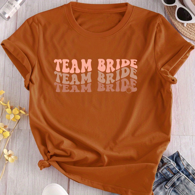 1pc T-shirt en polyester - Col rond décontracté, manches courtes, imprimé alphabet, tissu tricoté, haut toutes pour d'
1pc T-shirt en polyester - Col rond décontracté, manches courtes, imprimé alphabet, tissu tricoté, haut toutes pour d'