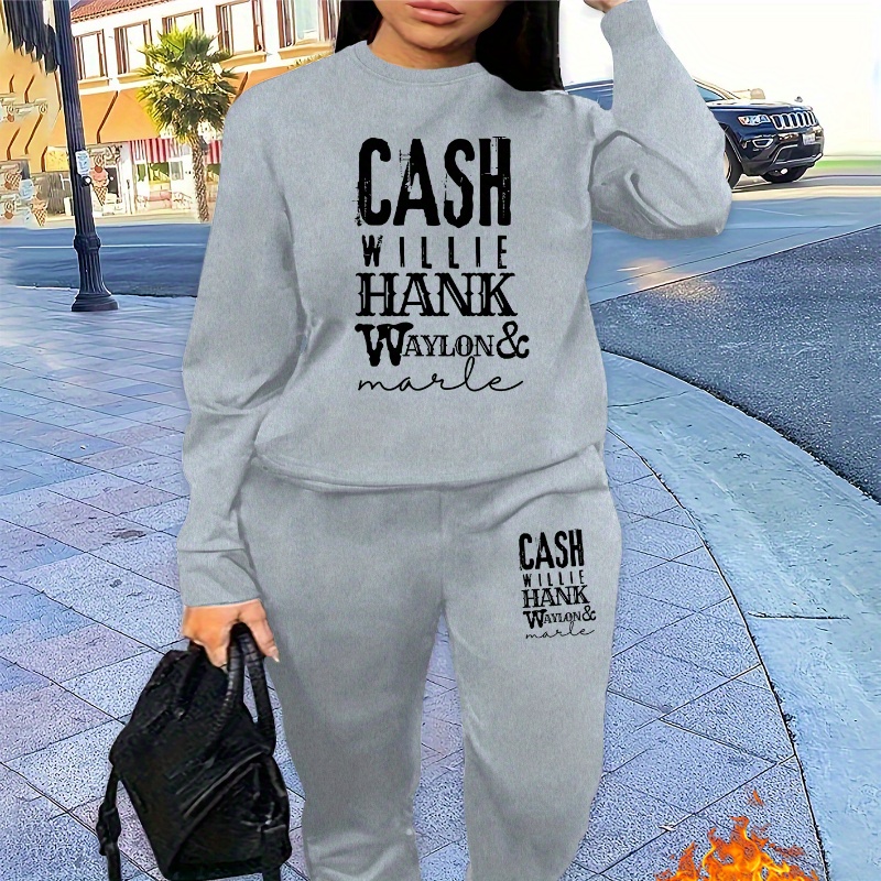 Casual Polyester Tracksuit With Neck And Alphabet Pattern - Knit Fabric, 100% Polyester, Sportswear Set For All
Casual Polyester Tracksuit With Neck And Alphabet Pattern - Knit Fabric, 100% Polyester, Sportswear Set For All