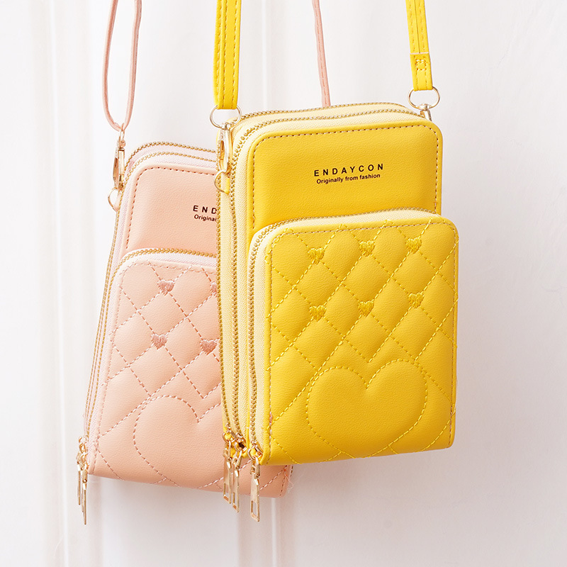 Heart Embroidery Mobile Phone Bag, Multi Layer Crossbody Wallet, Fashion Mini Shoulder Coin Purse
Heart Embroidery Mobile Phone Bag, Multi Layer Crossbody Wallet, Fashion Mini Shoulder Coin Purse