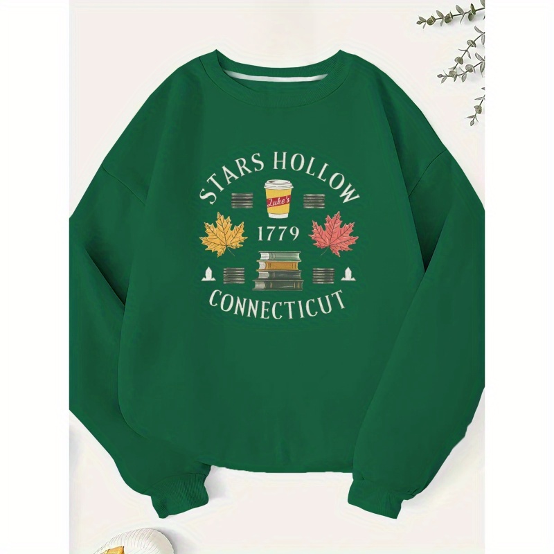 Women' Hollow Graphic Sweatshirt - Cozy Fall & Spring Crew Neck Pullover, Polyester Knit, Machine Washable
Women' Hollow Graphic Sweatshirt - Cozy Fall & Spring Crew Neck Pullover, Polyester Knit, Machine Washable