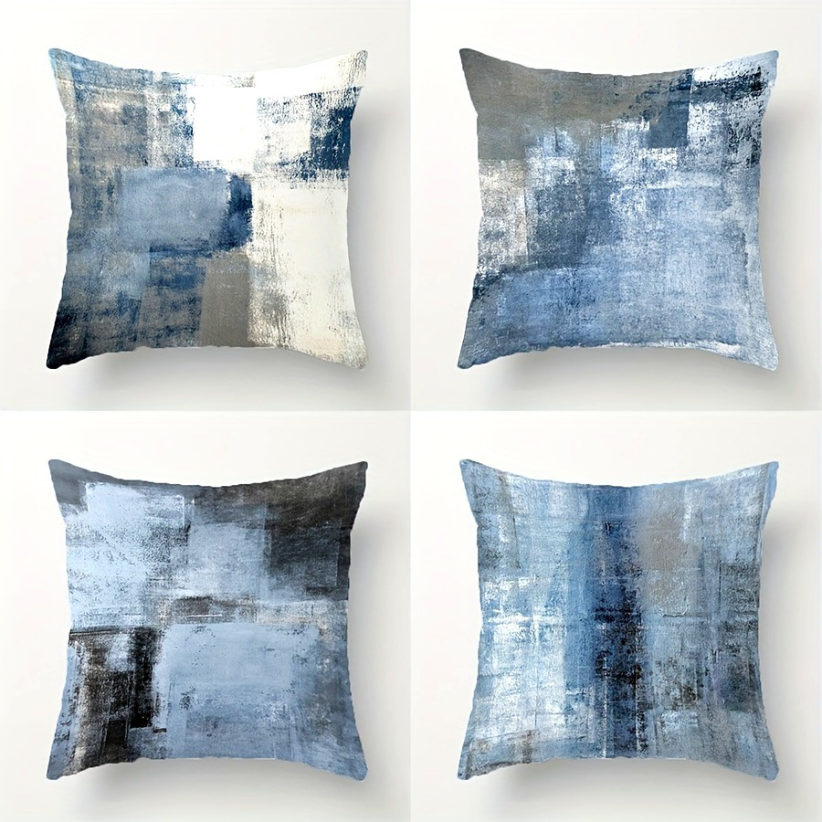 4pcs Set Modern Abstract Square Pillowcases - Vintage , Zip Closure, Machine Washable For Living Room, Bedroom, Car & Sofa Decor
4pcs Set Modern Abstract Square Pillowcases - Vintage , Zip Closure, Machine Washable For Living Room, Bedroom, Car & Sofa Decor