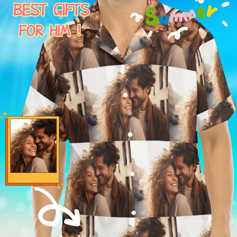 Custom Printed Casual Button-down Shirt For Men - 100% Polyester Woven Fabric, Regular Fit, Non-stretch Lapel Collar, Summer Pattern Shirt, Ideal For & Gifts
Custom Printed Casual Button-down Shirt For Men - 100% Polyester Woven Fabric, Regular Fit, Non-stretch Lapel Collar, Summer Pattern Shirt, Ideal For & Gifts