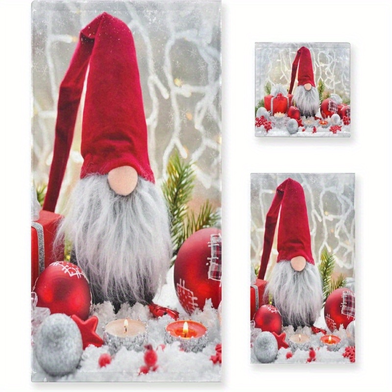 3-piece Christmas Hand & Dish Towel Set - Contemporary Style Super Soft Polyester Bath Towels, Woven Leaf Theme Fingertip Towels For Home Decor, Kitchen, Bathroom, Spa, Gym, Yoga - Machine Washable
3-piece Christmas Hand & Dish Towel Set - Contemporary Style Super Soft Polyester Bath Towels, Woven Leaf Theme Fingertip Towels For Home Decor, Kitchen, Bathroom, Spa, Gym, Yoga - Machine Washable