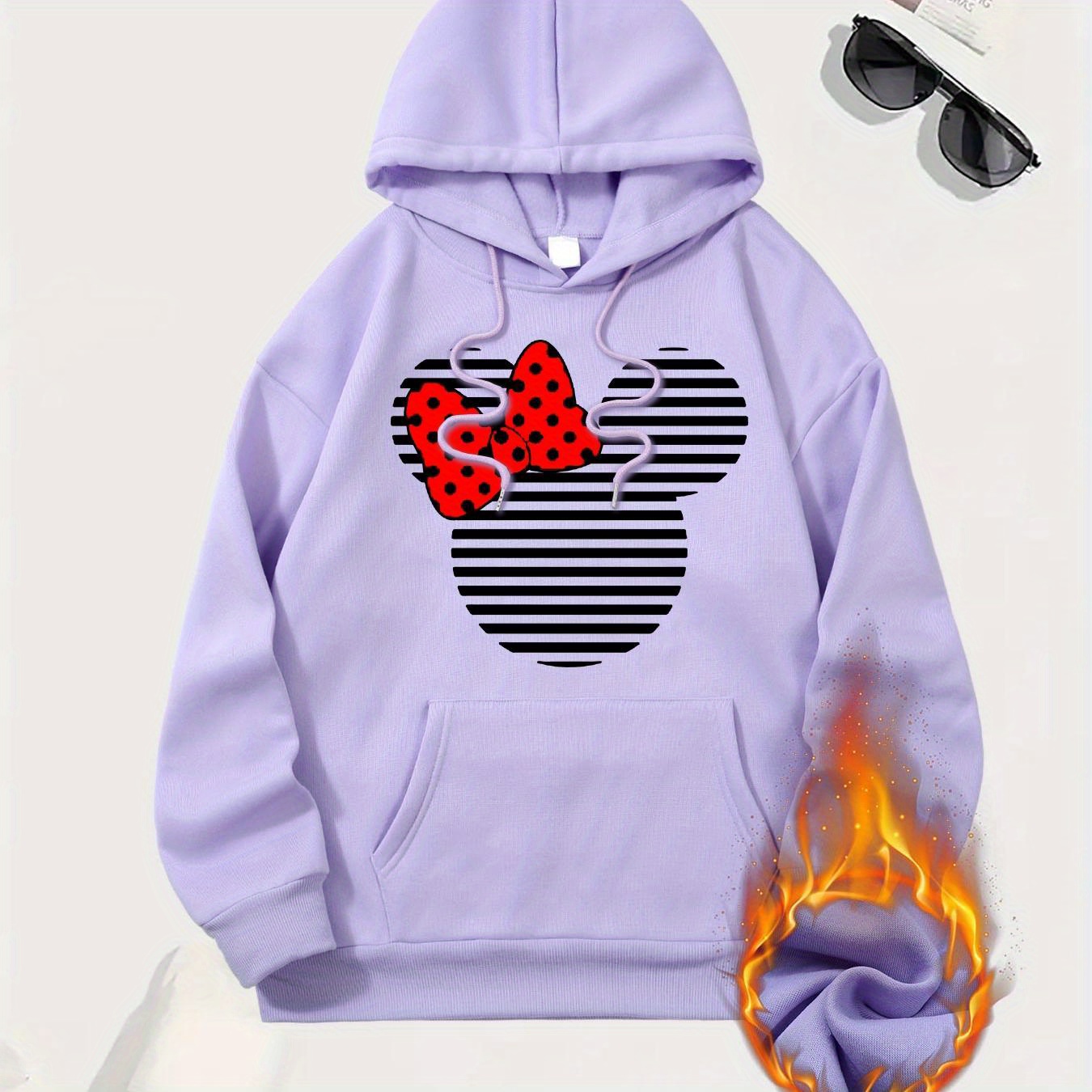 Adult Casual Hoodie With Cartoon Mouse Head Print, Polyester Knit Fabric, Pullover Sweatshirt With Pocket, Unisex-adult Hooded Sweatshirt
Adult Casual Hoodie With Cartoon Mouse Head Print, Polyester Knit Fabric, Pullover Sweatshirt With Pocket, Unisex-adult Hooded Sweatshirt