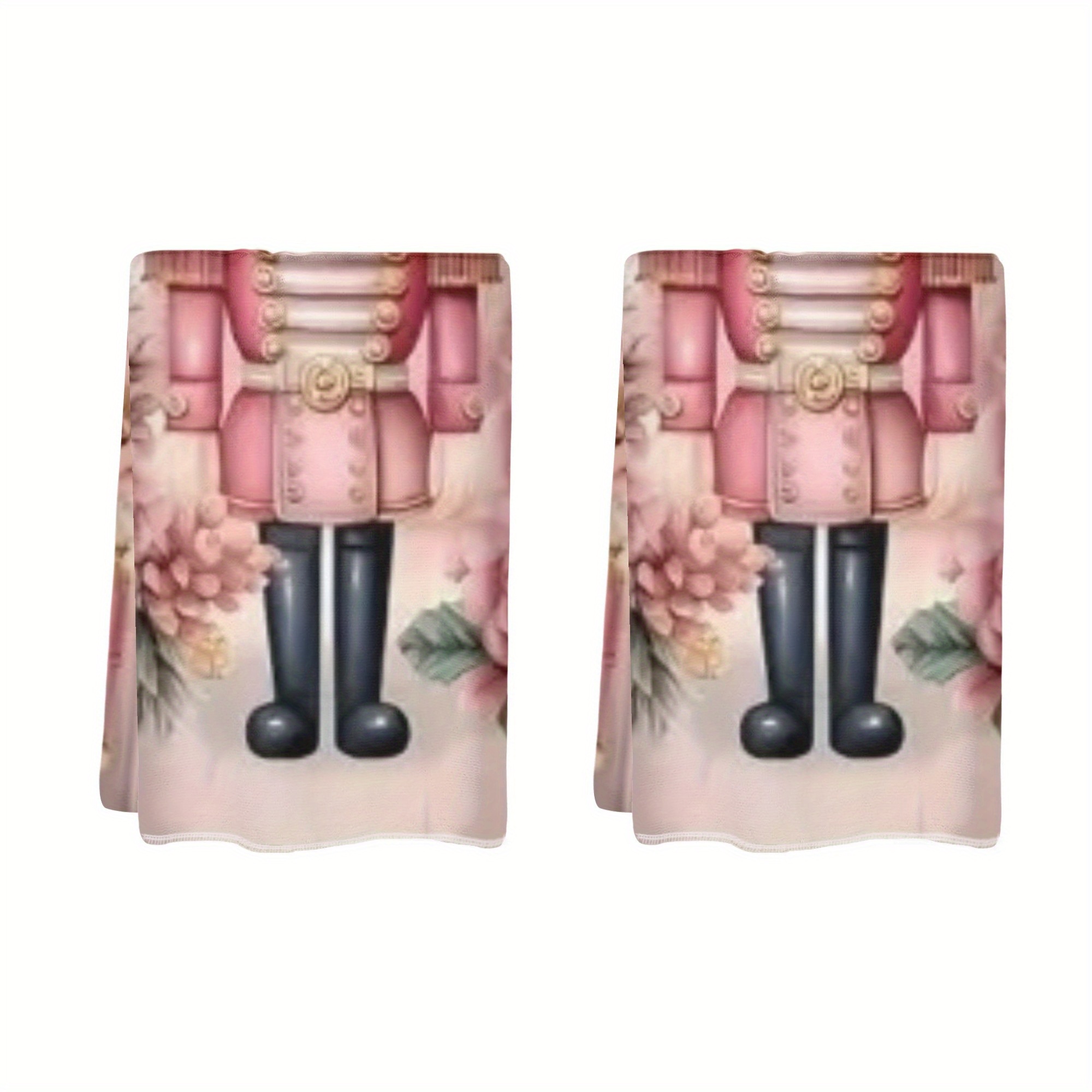 2pcs Nutcracker Christmas Kitchen Towels - Hand Towels For Decor, Gift, Lightweight Polyester, Hand Wash Only, 18x26 Inches
2pcs Nutcracker Christmas Kitchen Towels - Hand Towels For Decor, Gift, Lightweight Polyester, Hand Wash Only, 18x26 Inches