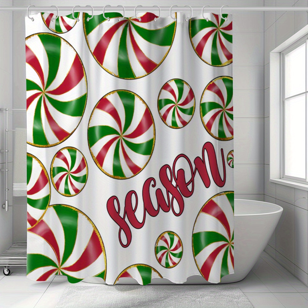 Christmas Waterproof Bath - Woven Polyester, Machine Wash, Weave, Water-resistant, Includes Hooks, Decor, Perfect Gift! (1pc)
Christmas Waterproof Bath - Woven Polyester, Machine Wash, Weave, Water-resistant, Includes Hooks, Decor, Perfect Gift! (1pc)