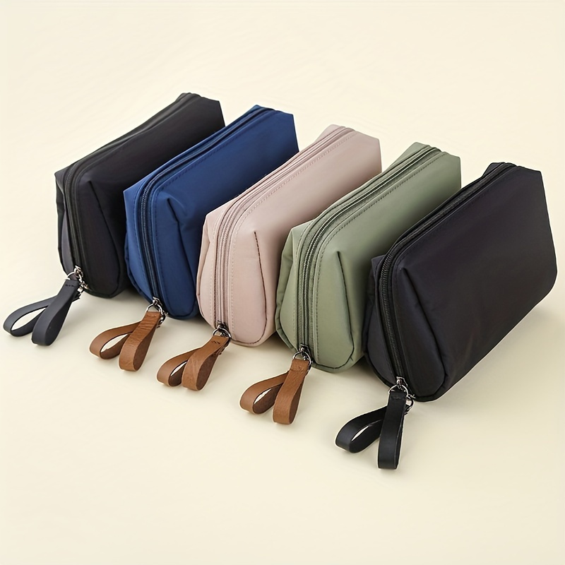 Lightweight Portable Makeup Bag With Zipper - Toiletry & Cosmetic Travel Organizer, Polyester
Lightweight Portable Makeup Bag With Zipper - Toiletry & Cosmetic Travel Organizer, Polyester