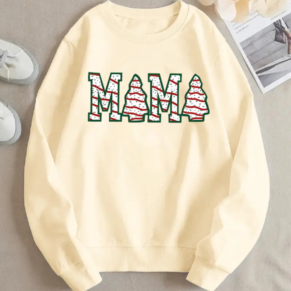 Christmas. Print Crewneck Oversized Sweatshirts, Long-sleeved Casual Roll-neck Sweatshirts, Women's Sportswear
Christmas. Print Crewneck Oversized Sweatshirts, Long-sleeved Casual Roll-neck Sweatshirts, Women's Sportswear