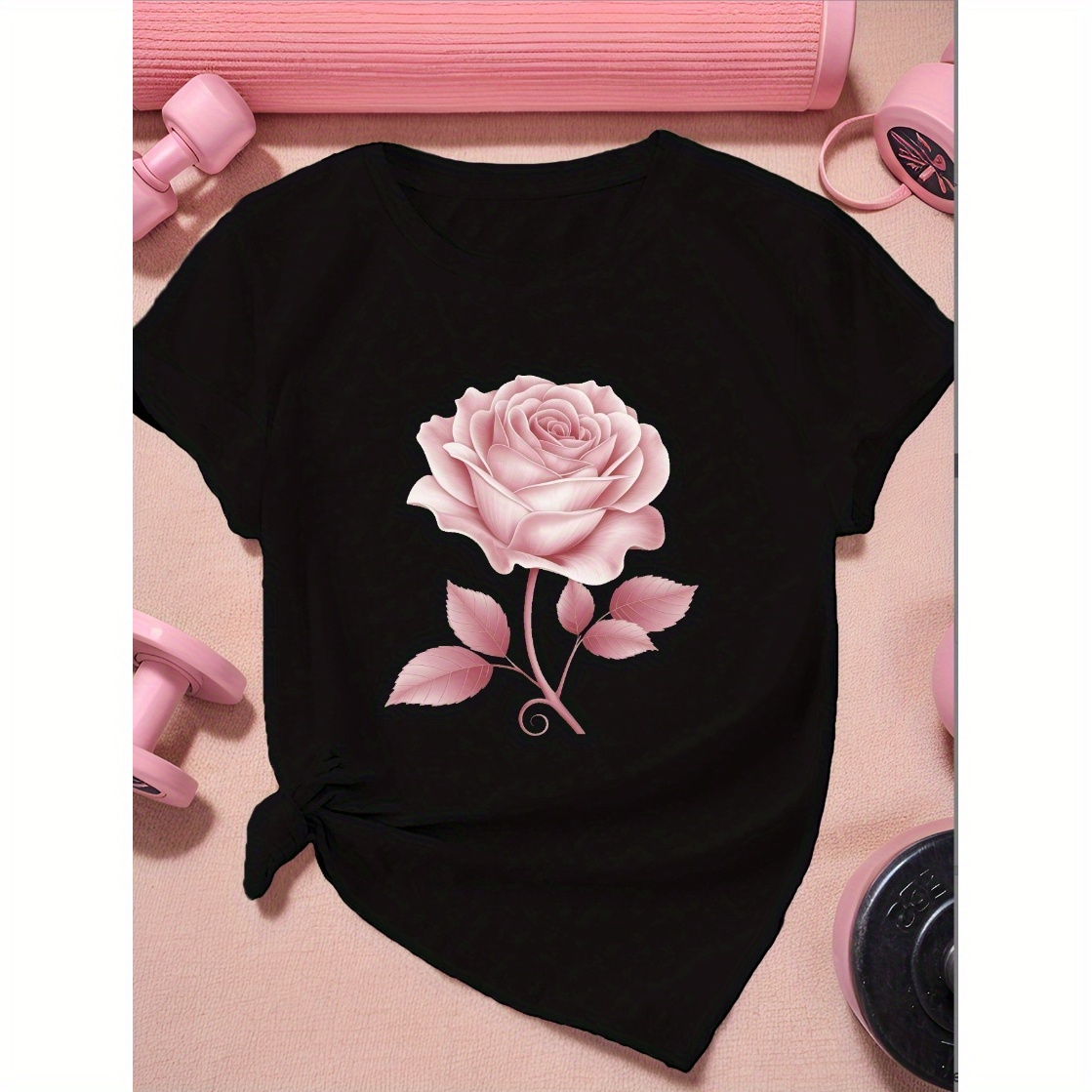 Women's Printed Cotton T-shirt, Casual Short Sleeved Round Neck Top For Spring And Summer, Women's Clothing
Women's Printed Cotton T-shirt, Casual Short Sleeved Round Neck Top For Spring And Summer, Women's Clothing