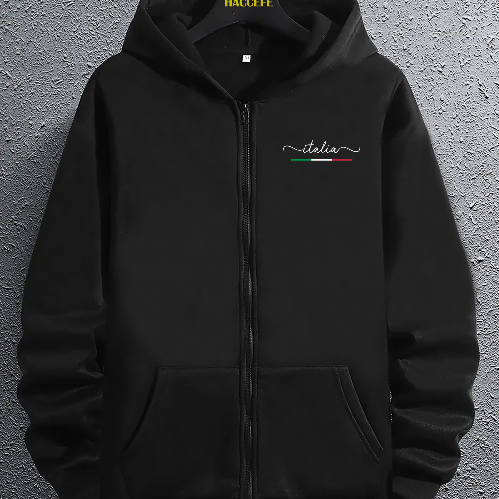Men' Hoodie All Polyester Knit Fabric Regular Fit With Geometric Pattern And Full Zipper
Men' Hoodie All Polyester Knit Fabric Regular Fit With Geometric Pattern And Full Zipper