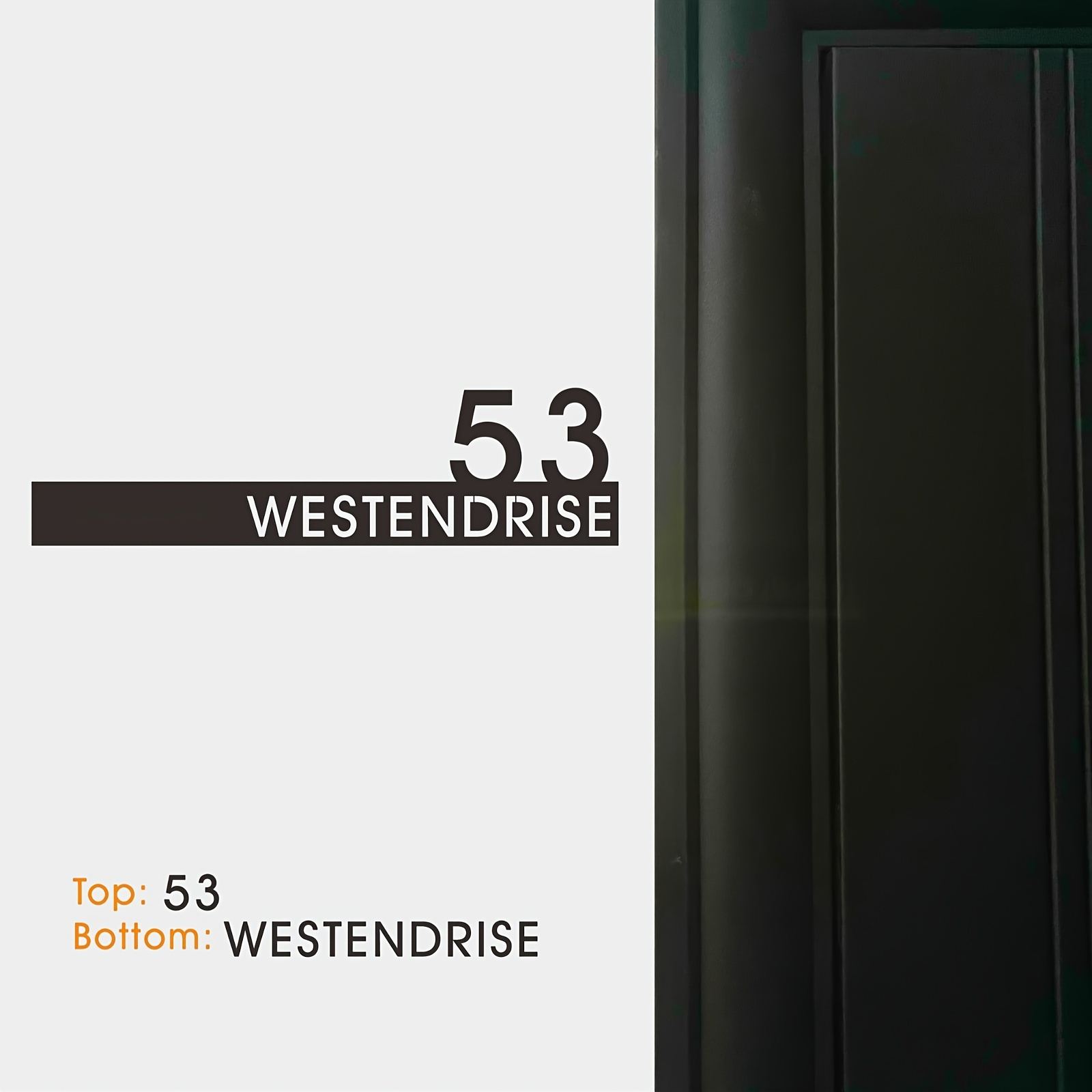 Custom Metal Address Plate With - , Wall Or Surface Mount, Battery-free - Ideal For Home Decor
Custom Metal Address Plate With - , Wall Or Surface Mount, Battery-free - Ideal For Home Decor