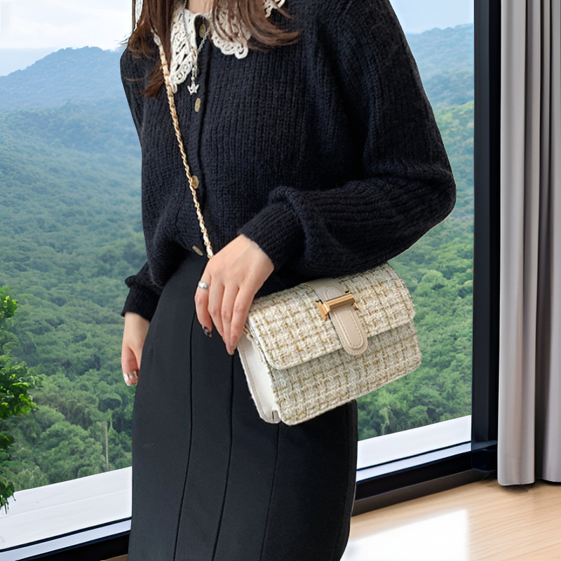 Chain Women's Bag, Small Square Bag, Trendy Single Shoulder Crossbody Bag, Fashionable Velvet Small Bag
Chain Women's Bag, Small Square Bag, Trendy Single Shoulder Crossbody Bag, Fashionable Velvet Small Bag
