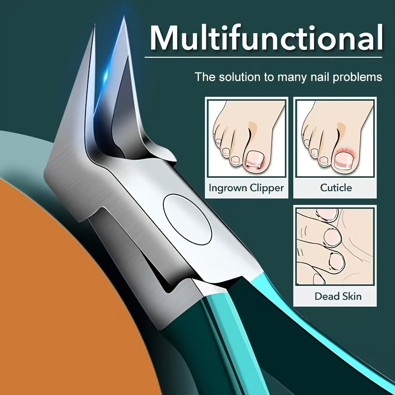 Premium Stainless Steel Nail Clippers - Portable Dead Skin Remover & /ingrown Toenail Repair Tool, Home Use & Gifts
Premium Stainless Steel Nail Clippers - Portable Dead Skin Remover & /ingrown Toenail Repair Tool, Home Use & Gifts