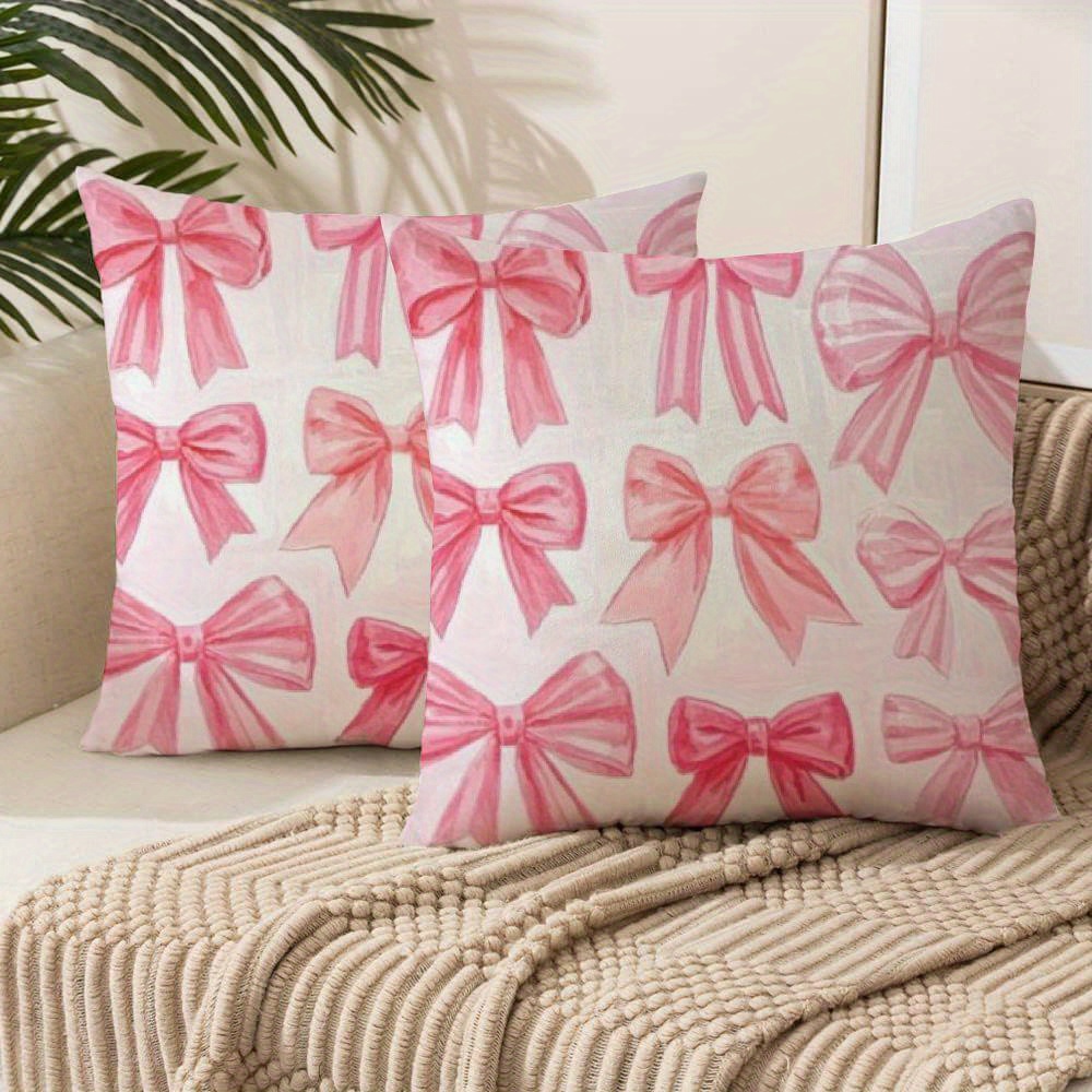 Chic & Floral 2pcs Throw Pillow Covers - Soft Plush, Zip Closure, Machine Washable For Living Room, Bedroom, And Outdoor Decor
Chic & Floral 2pcs Throw Pillow Covers - Soft Plush, Zip Closure, Machine Washable For Living Room, Bedroom, And Outdoor Decor