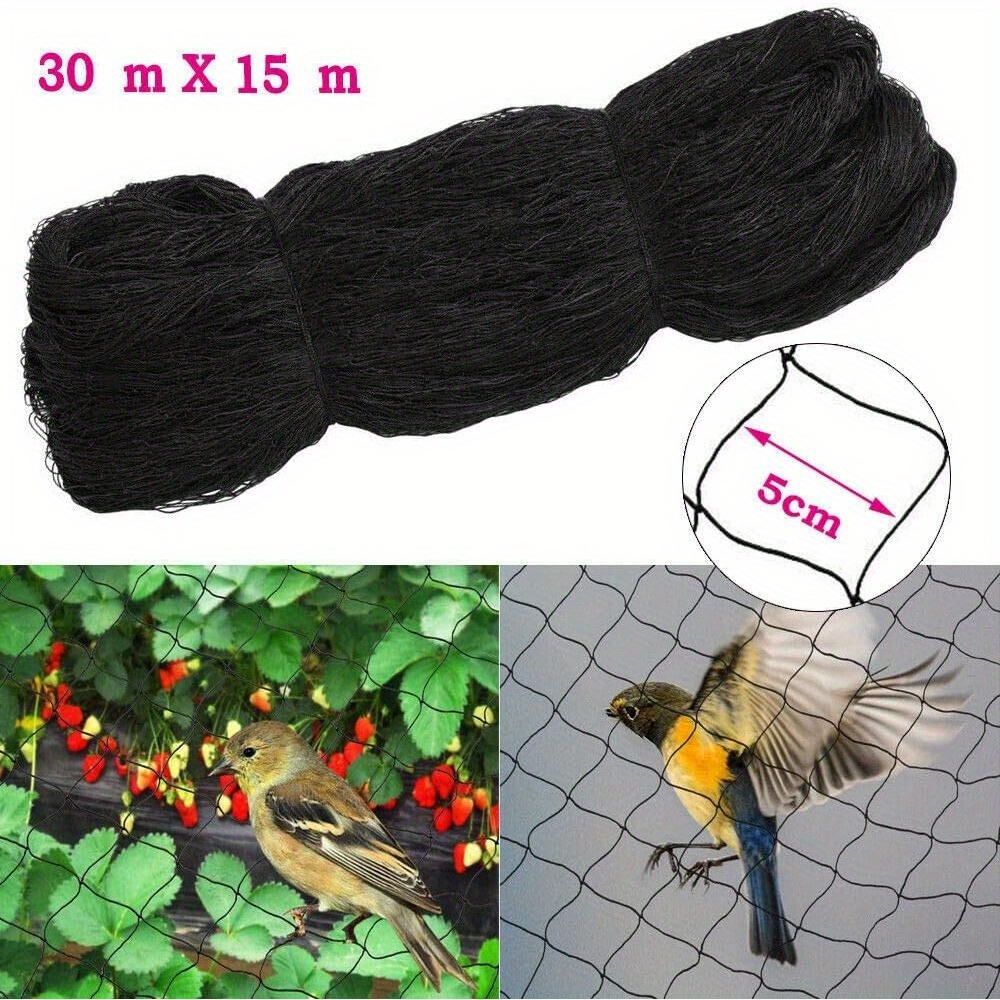 100ftx50ft Bird Netting, Nylon Mesh Anti Bird Netting Poultry Netting, Heavy Duty Bird Netting, Bird Netting For Chicken Coop, Chicken Net, Nylon, Black, Mesh Size 1.97''x1.97''
100ftx50ft Bird Netting, Nylon Mesh Anti Bird Netting Poultry Netting, Heavy Duty Bird Netting, Bird Netting For Chicken Coop, Chicken Net, Nylon, Black, Mesh Size 1.97''x1.97''
