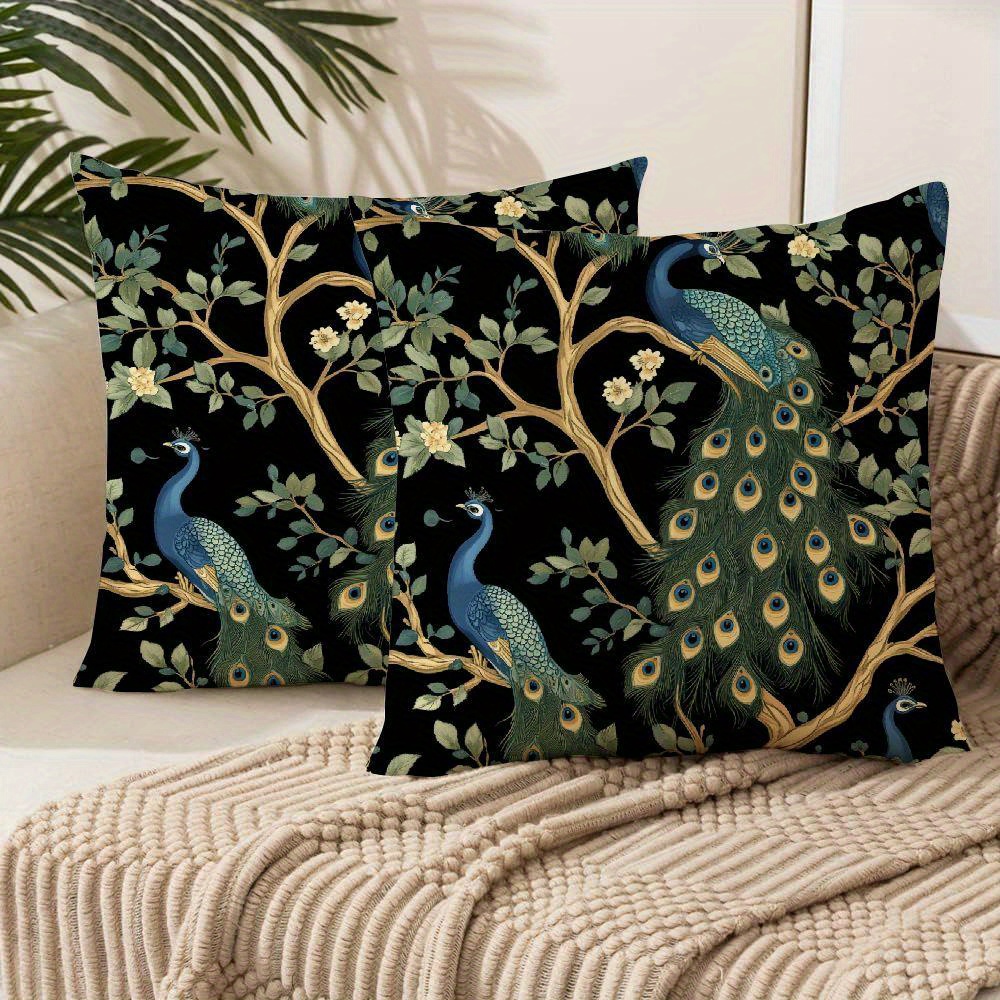 2pcs Print Throw Pillow Covers - Soft Short Plush, Zip Closure For Sofa & Outdoor Decor, Machine Washable
2pcs Print Throw Pillow Covers - Soft Short Plush, Zip Closure For Sofa & Outdoor Decor, Machine Washable