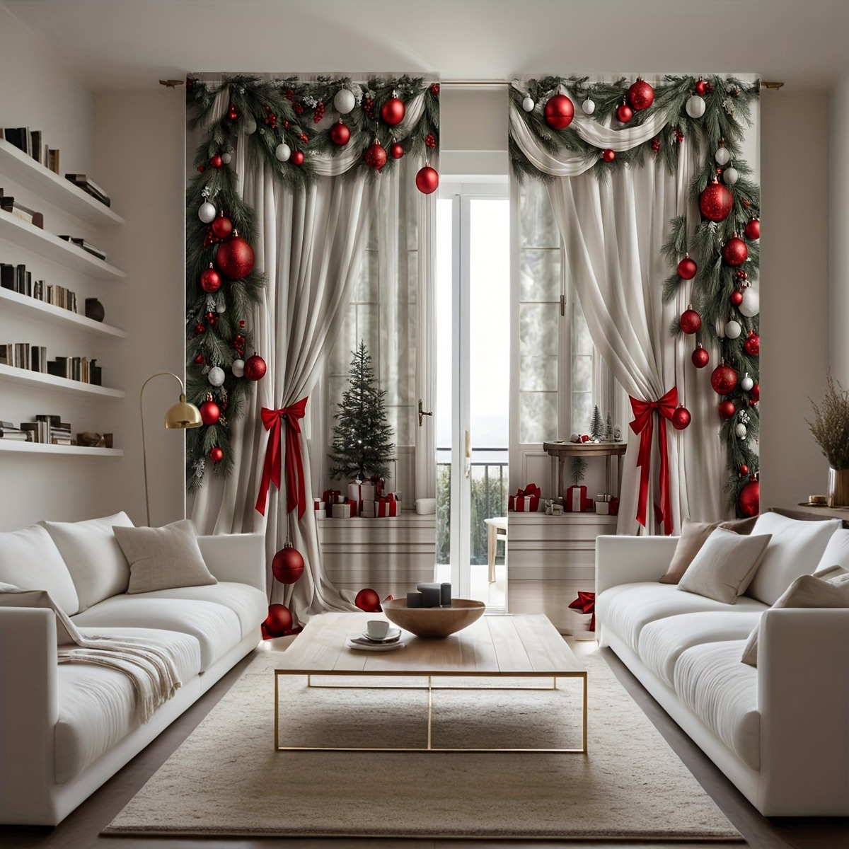 2pcs Christmas Curtain Set - & , Rod , Polyester , For & Bedroom Decor (rod Not Included), Christmas Decor
2pcs Christmas Curtain Set - & , Rod , Polyester , For & Bedroom Decor (rod Not Included), Christmas Decor