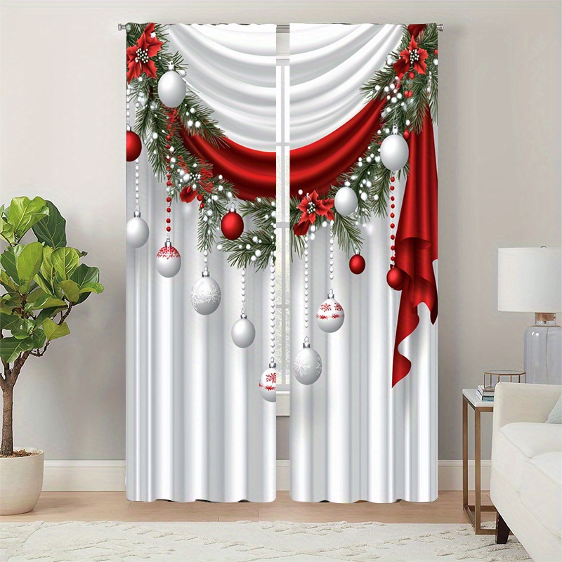 2-piece Set Christmas Themed Fashion Doorway Curtains - Luxurious Polyester Drapes, Machine Washable, Ideal For Living Room And Bedroom Decor, Gift For
2-piece Set Christmas Themed Fashion Doorway Curtains - Luxurious Polyester Drapes, Machine Washable, Ideal For Living Room And Bedroom Decor, Gift For