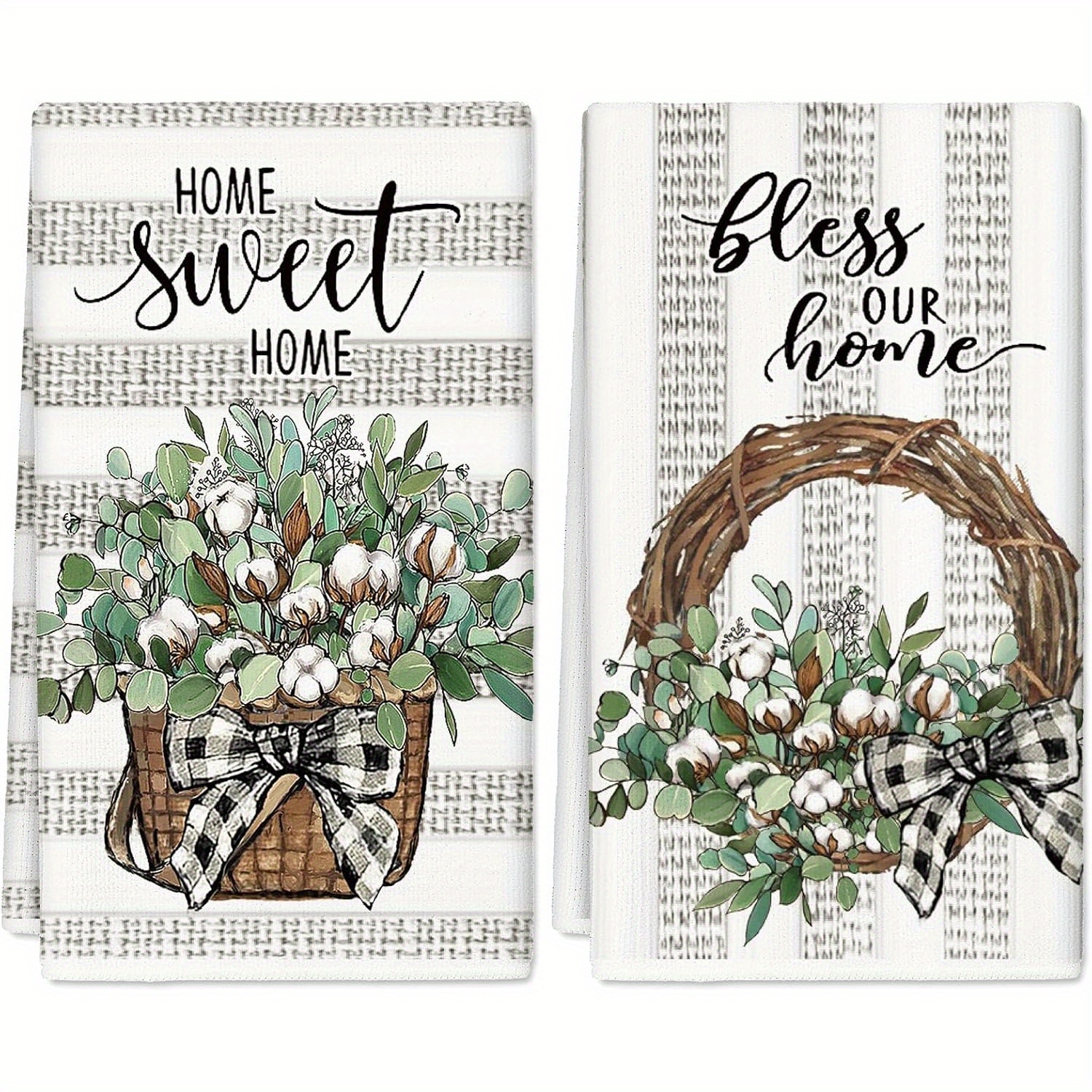 2pcs Set Towels, 18x26inch Polyester Dish Towels Eucalyptus & Sweet , , Striped, , Tea Towels For Cooking &
2pcs Set Towels, 18x26inch Polyester Dish Towels Eucalyptus & Sweet , , Striped, , Tea Towels For Cooking &