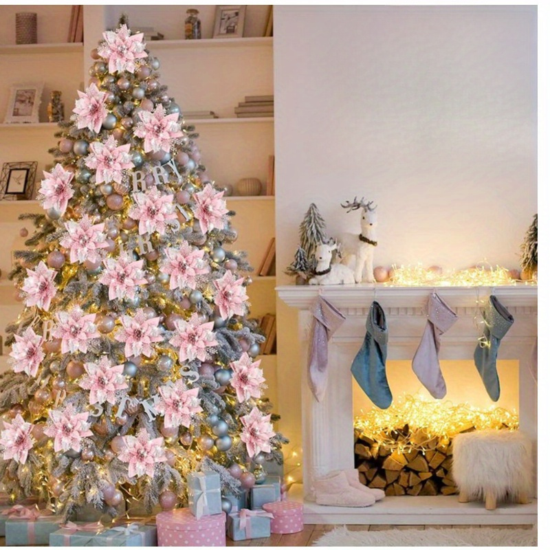 20pcs Vibrant Artificial Christmas Flowers - Indoor & Outdoor Holiday Decor, No Battery Needed
20pcs Vibrant Artificial Christmas Flowers - Indoor & Outdoor Holiday Decor, No Battery Needed
