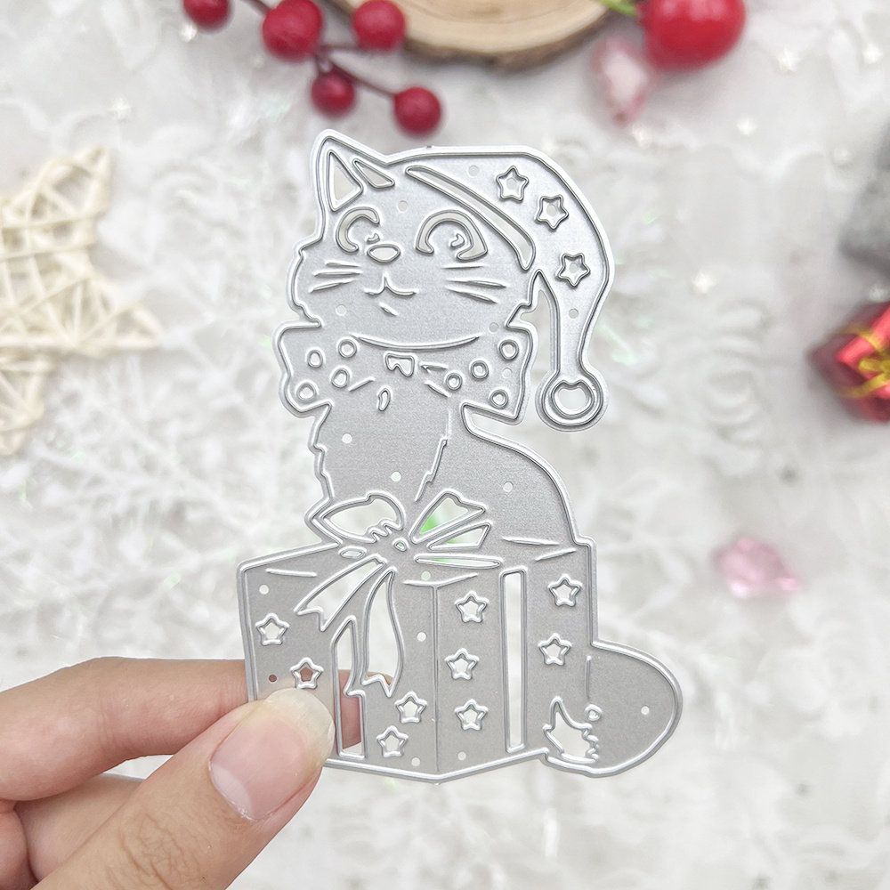 1pc Christmas Cat & Box Metal Die - Steel Embossing For Diy Crafts, Scrapbooking, And - , , , For Christmas, Halloween, , Fall,
1pc Christmas Cat & Box Metal Die - Steel Embossing For Diy Crafts, Scrapbooking, And - , , , For Christmas, Halloween, , Fall,