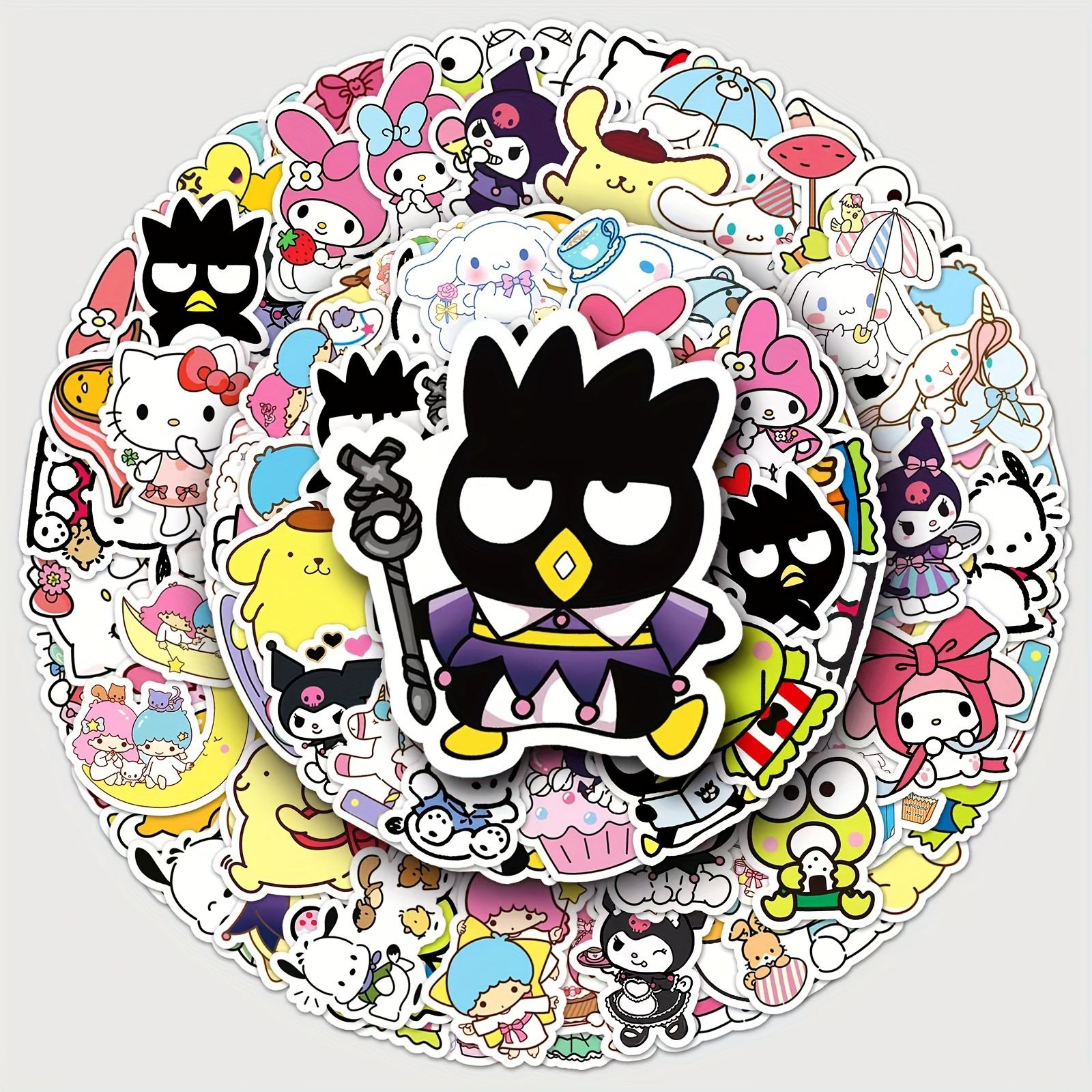 50pcs Sanrio Hello Kitty Waterproof Sticker Set, No Killing, Plastic Stickers, Suitable For Laptop, Notebook, Mobile Phone Case Decoration
50pcs Sanrio Hello Kitty Waterproof Sticker Set, No Killing, Plastic Stickers, Suitable For Laptop, Notebook, Mobile Phone Case Decoration