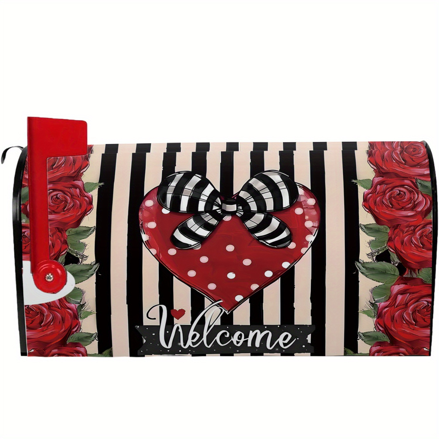 1pc Valentine's Day Decorative Magnetic Mailbox Cover, Polyester, Waterproof, Standard Size, Spring Theme, With Garden Patio Home Decor For Outdoor Use
1pc Valentine's Day Decorative Magnetic Mailbox Cover, Polyester, Waterproof, Standard Size, Spring Theme, With Garden Patio Home Decor For Outdoor Use