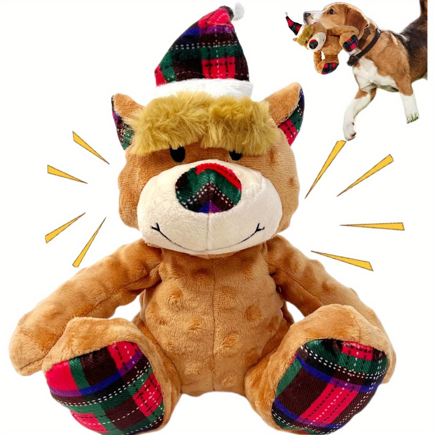 Interactive Christmas Bear Dog Toy With - Plush Chew Toy For All Breeds, Dental Health &
Interactive Christmas Bear Dog Toy With - Plush Chew Toy For All Breeds, Dental Health &