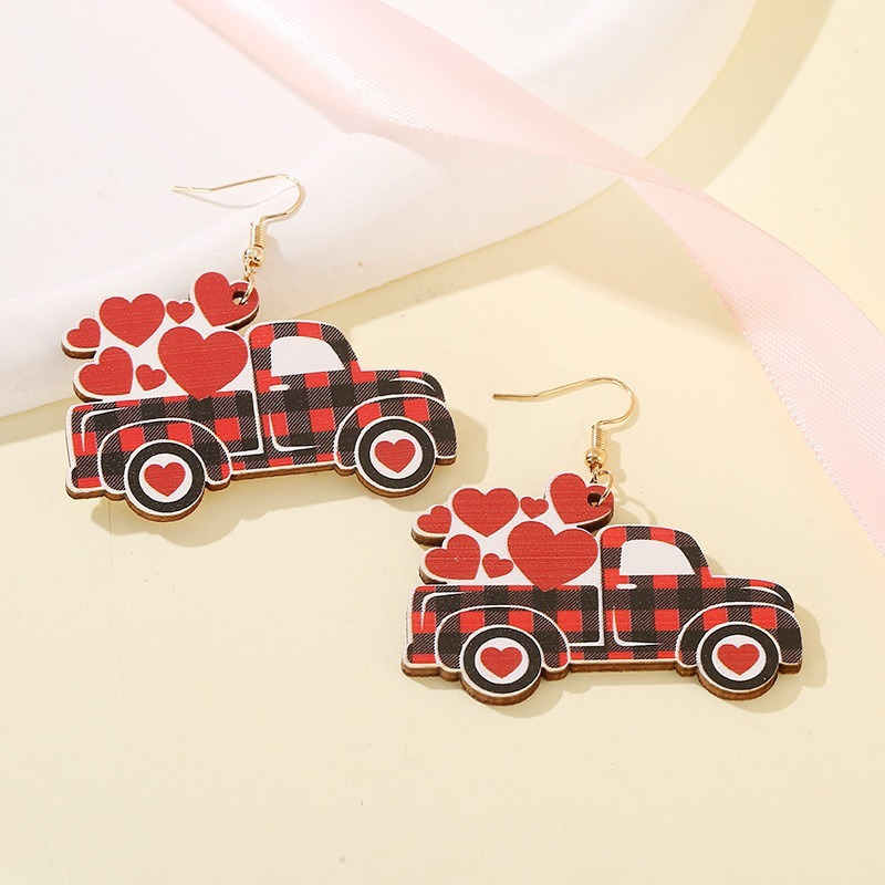 1 Pair Chic Wooden Truck Earrings With , Stainless Steel Hooks, Hip Hop Style, Valentine's Day Gift, Festive Jewelry
1 Pair Chic Wooden Truck Earrings With , Stainless Steel Hooks, Hip Hop Style, Valentine's Day Gift, Festive Jewelry
