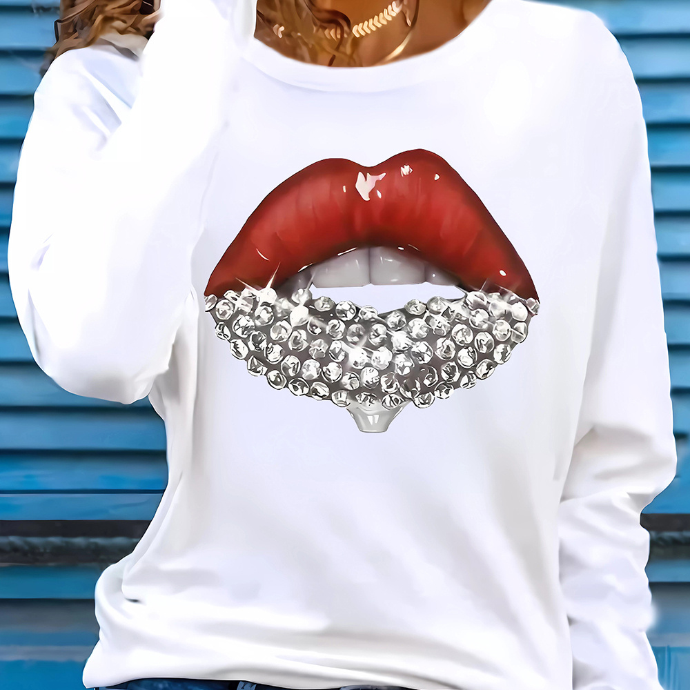 Women's Casual Long Sleeve T-shirt With - Crew Neck, Soft Polyester , Machine Washable - Fall & Winter
Women's Casual Long Sleeve T-shirt With - Crew Neck, Soft Polyester , Machine Washable - Fall & Winter