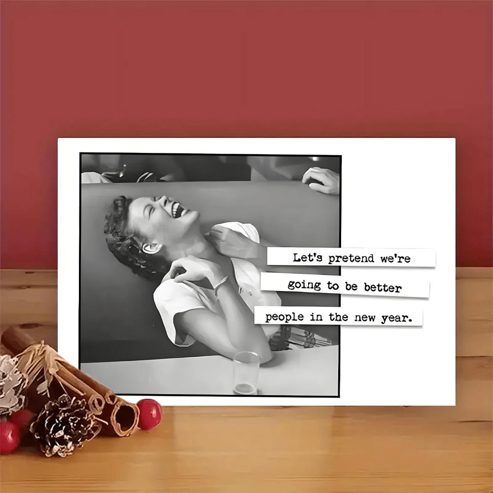 Vintage-inspired Greeting Card With Envelope - Christmas, - Funny Retro Design, Ideal , Family, Coworkers - 6.29 X 4.33 Inches, , , Good Luck,
Vintage-inspired Greeting Card With Envelope - Christmas, - Funny Retro Design, Ideal , Family, Coworkers - 6.29 X 4.33 Inches, , , Good Luck,