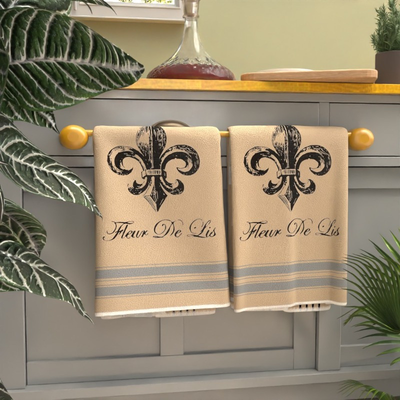 2pcs Elegant Kitchen & Bathroom Towels - , Machine Washable Polyester Hand Towels With Vintage - Home Decor & Use
2pcs Elegant Kitchen & Bathroom Towels - , Machine Washable Polyester Hand Towels With Vintage - Home Decor & Use