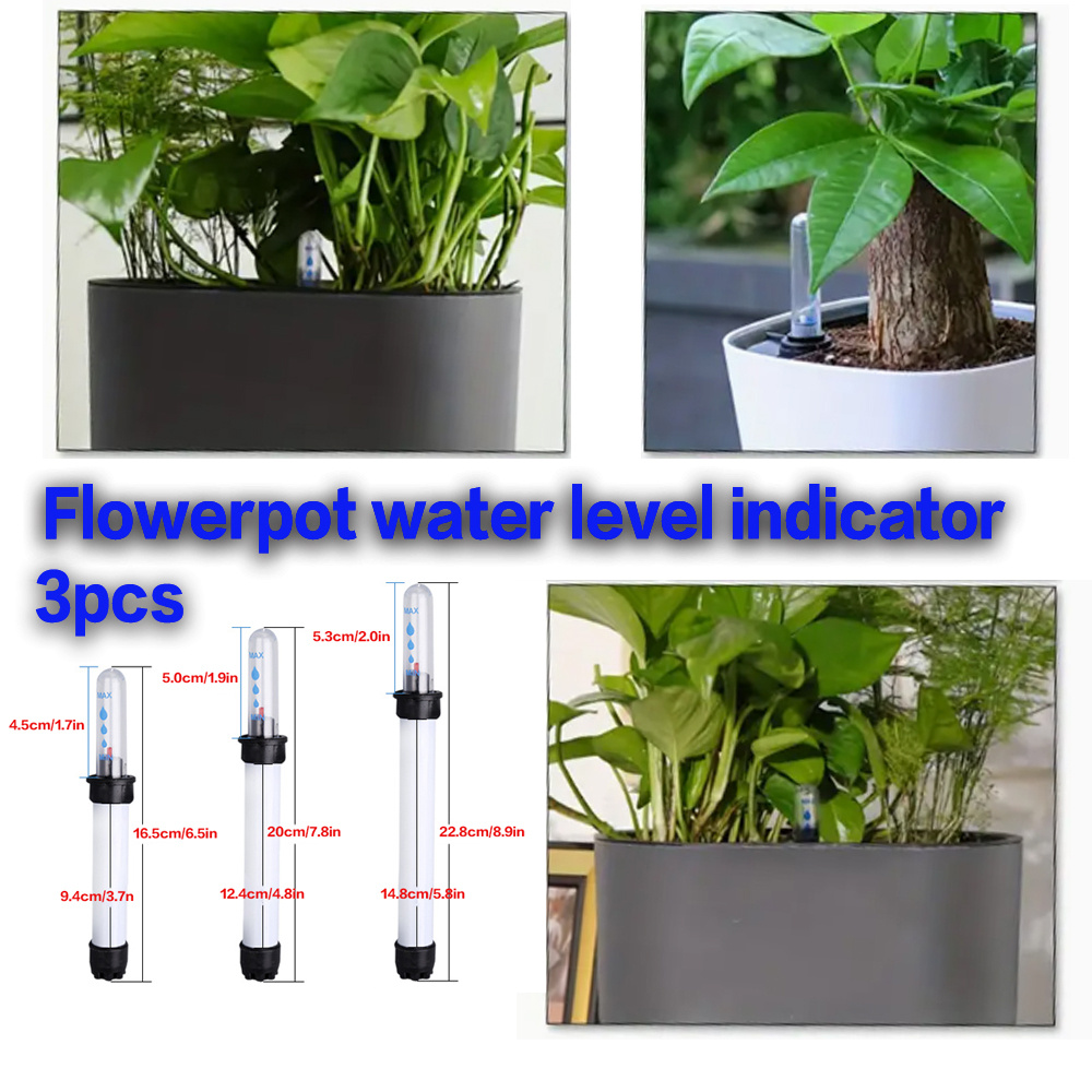 3pcs Water Level Indicator, Humidity Detector, Suitable For Lawns, Potted Plants, Gardens, Can Prevent Rot, Gardening Accessories, Gardening Supplies
3pcs Water Level Indicator, Humidity Detector, Suitable For Lawns, Potted Plants, Gardens, Can Prevent Rot, Gardening Accessories, Gardening Supplies