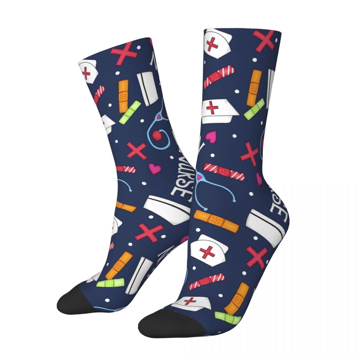 Fun Novelty Crew Socks - Hip-hop Style, Breathable Polyester & Spandex , Machine Washable -
Fun Novelty Crew Socks - Hip-hop Style, Breathable Polyester & Spandex , Machine Washable -