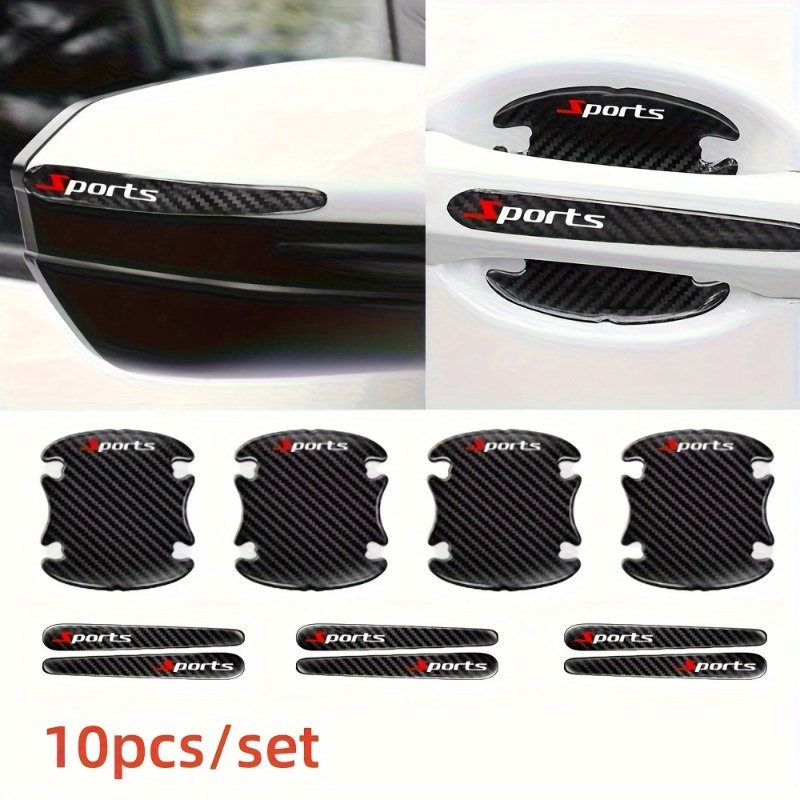 10pcs Carbon Fiber Car Door & Mirror Protector Set - Anti-scratch Rubber Stickers For Paint Protection
10pcs Carbon Fiber Car Door & Mirror Protector Set - Anti-scratch Rubber Stickers For Paint Protection
