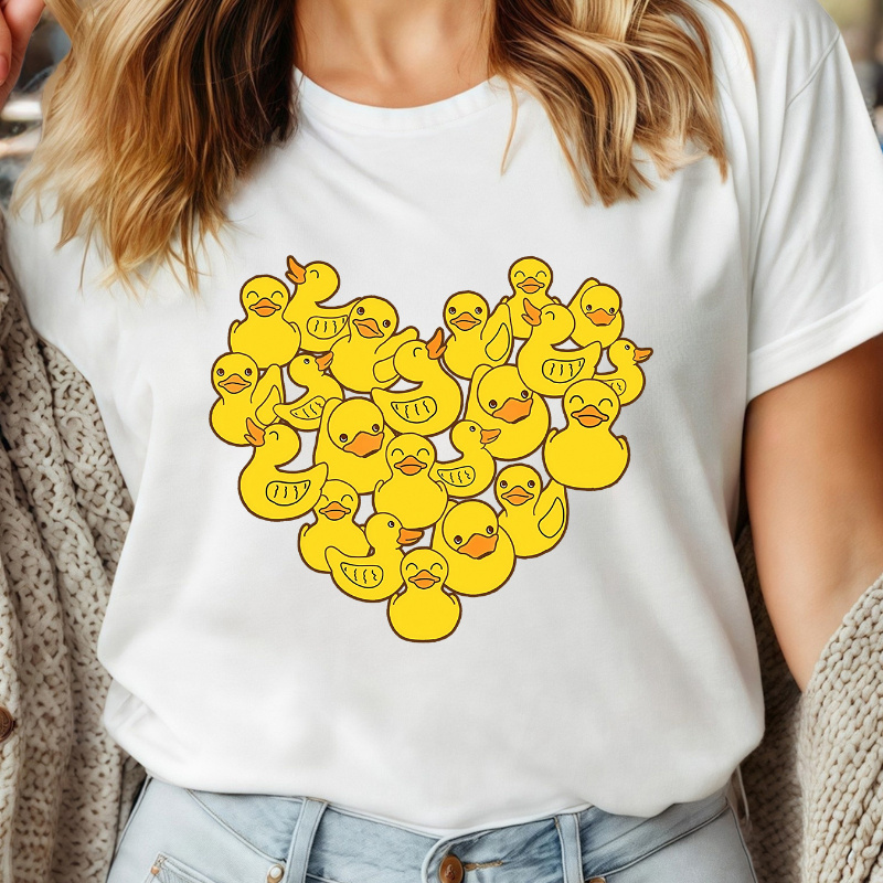 Women's T-shirt Printed With A , Heart Arrangement, Cute Pattern, Round Neck, Trendy , Short Sleeve, Birthday, Valentine's Day Gift.
Women's T-shirt Printed With A , Heart Arrangement, Cute Pattern, Round Neck, Trendy , Short Sleeve, Birthday, Valentine's Day Gift.