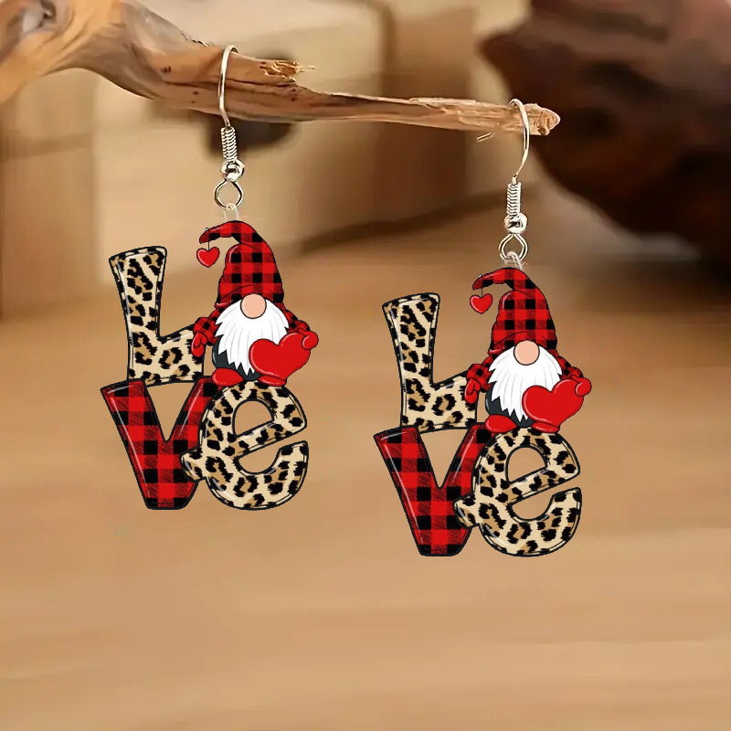 1 Pair Vintage Style Acrylic Earrings, Leopard Print With , Double-sided 2d, Valentine's Day Fashion Jewelry, Stainless Steel Ear Needle, Non-feather, For & Celebrations
1 Pair Vintage Style Acrylic Earrings, Leopard Print With , Double-sided 2d, Valentine's Day Fashion Jewelry, Stainless Steel Ear Needle, Non-feather, For & Celebrations