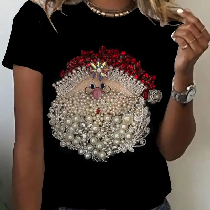 Vintage Santa Graphic Tee - , Short Sleeve Crew Neck For , Perfect Christmas Gift
Vintage Santa Graphic Tee - , Short Sleeve Crew Neck For , Perfect Christmas Gift