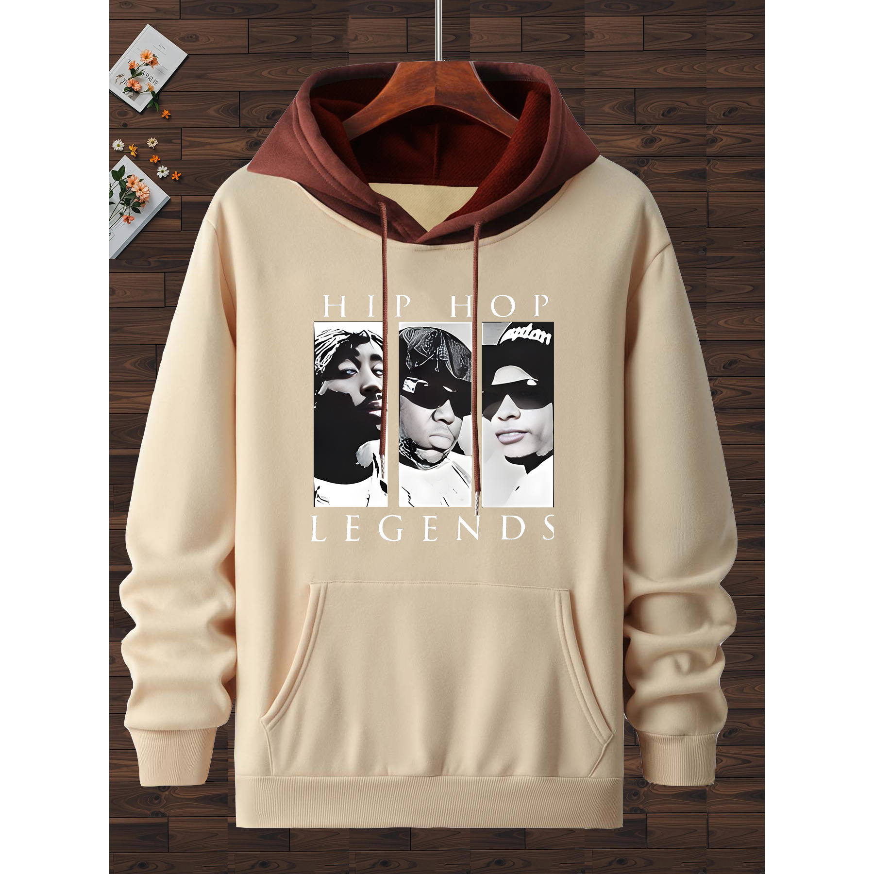 1pc Hip Hop Print Hoodie, Casual Polyester Pullover With Drawstring, Long Sleeve Hooded Sweatshirt, Stretch Knit Fabric, Fashion Top For Men
1pc Hip Hop Print Hoodie, Casual Polyester Pullover With Drawstring, Long Sleeve Hooded Sweatshirt, Stretch Knit Fabric, Fashion Top For Men