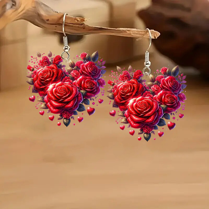 A Pair Of 2d Acrylic -shaped Earrings With Stainless Steel Hooks, Elegant Party Accessories Suitable For Christmas, Valentine's Day, And Day, Women's Seasonal Fashion Drop Earrings.
A Pair Of 2d Acrylic -shaped Earrings With Stainless Steel Hooks, Elegant Party Accessories Suitable For Christmas, Valentine's Day, And Day, Women's Seasonal Fashion Drop Earrings.