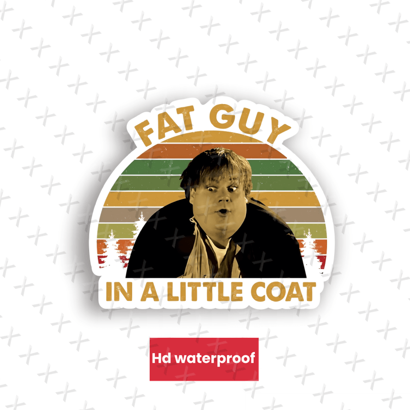 ' In A Little Coat' Vinyl Bumper Sticker - Waterproof, Matte , Irregular Shape, Self-adhesive Decal With Striped & Design, Striped & Design
' In A Little Coat' Vinyl Bumper Sticker - Waterproof, Matte , Irregular Shape, Self-adhesive Decal With Striped & Design, Striped & Design