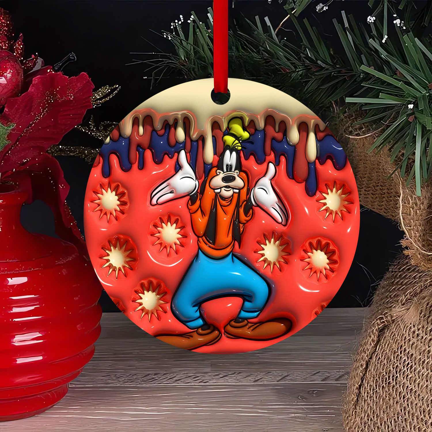 Acrylic Christmas Ornament - Round Hanging Decor For Home, Outdoor & Garden | No Power Needed, Best For Christmas, Thanksgiving
Acrylic Christmas Ornament - Round Hanging Decor For Home, Outdoor & Garden | No Power Needed, Best For Christmas, Thanksgiving