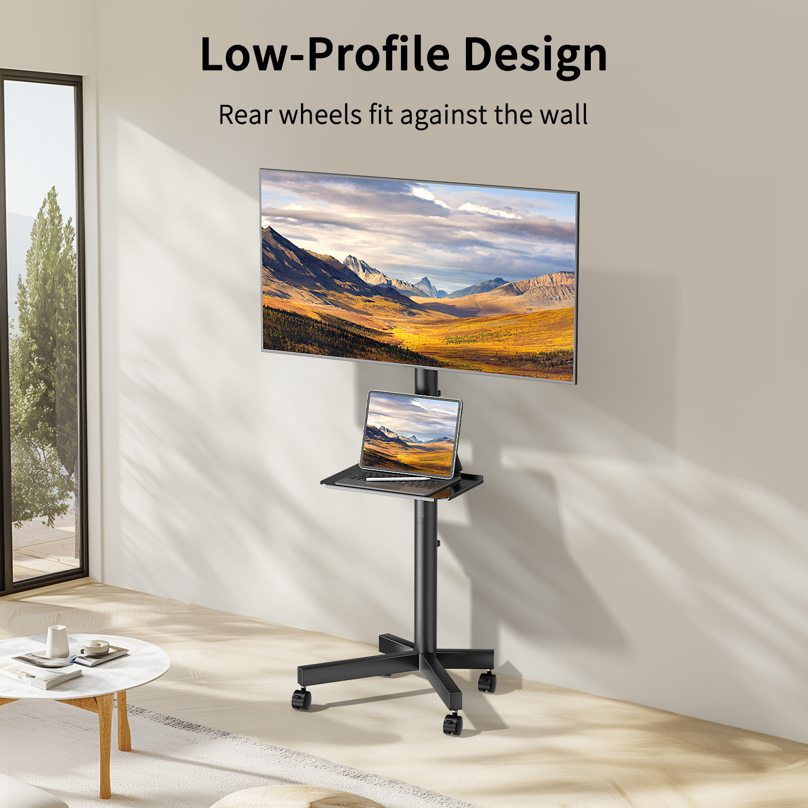 Display Mounts Up To 55/ Lbs Outdoor Tv Stand Trolley With Wheels For 23-55/ 32-80 Inch Flat Curved Screen Outdoor Tvs Height Adjustable, Removable Stand With Tray, Max 400x400mm/ 600x400mm
Display Mounts Up To 55/ Lbs Outdoor Tv Stand Trolley With Wheels For 23-55/ 32-80 Inch Flat Curved Screen Outdoor Tvs Height Adjustable, Removable Stand With Tray, Max 400x400mm/ 600x400mm